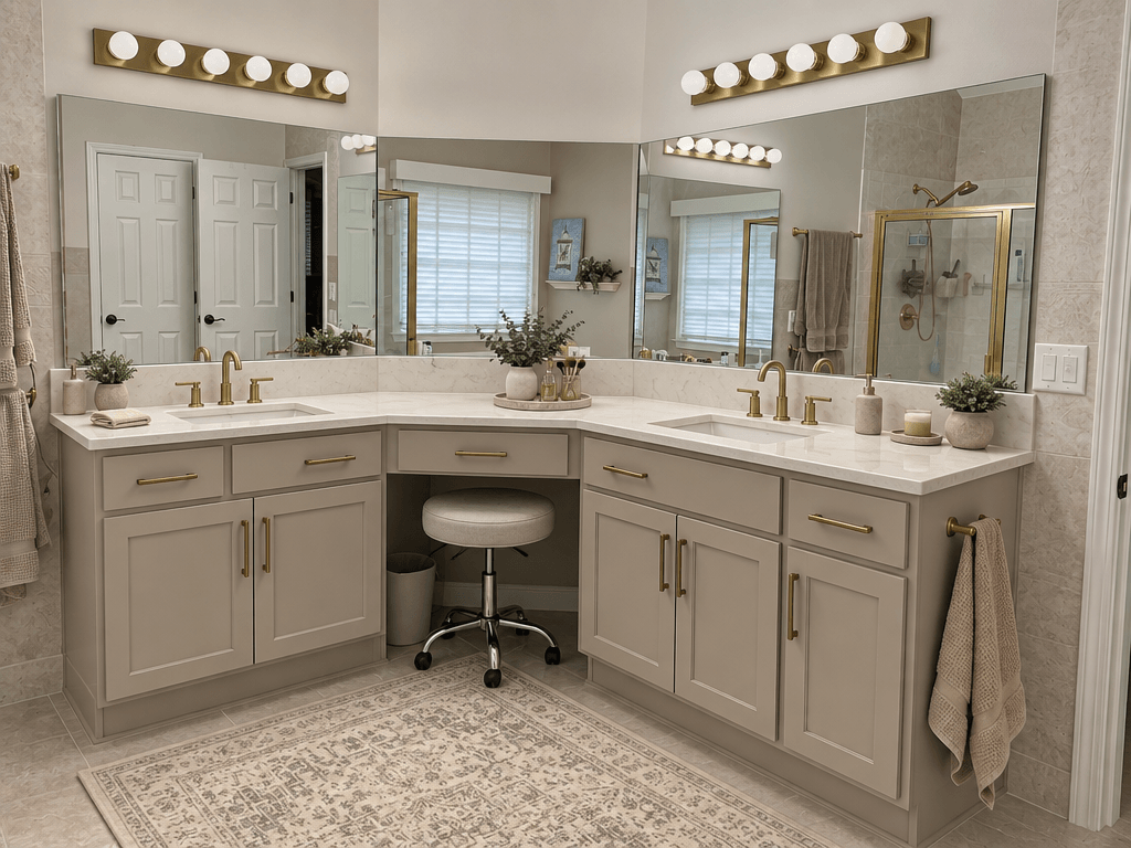 Bathroom interior in Contemporary style — photo by GenRoom AI