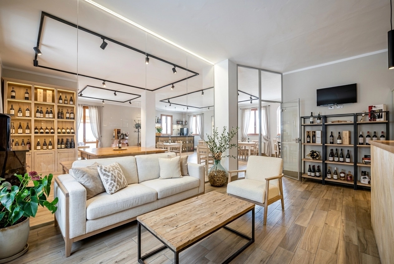 Modern Farmhouse Living Room design — interior photo by GenRoom AI