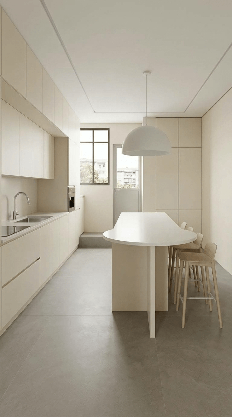 Kitchen interior in Minimalism style — photo by GenRoom AI