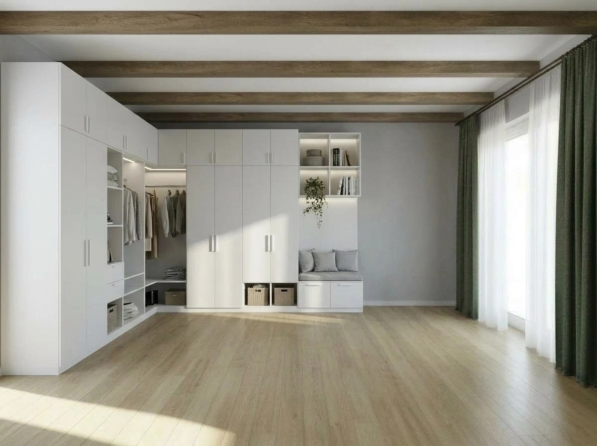 Rustic Living Room design — interior photo by GenRoom AI