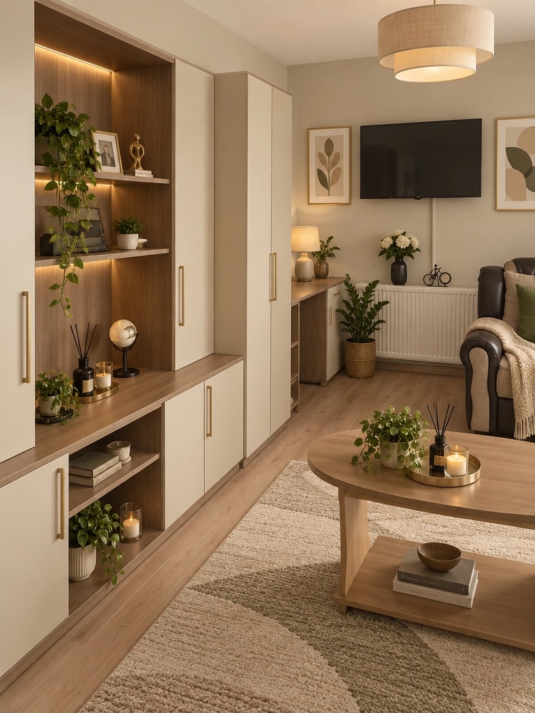 Interior design in Minimalism style — Living Room by GenRoom AI