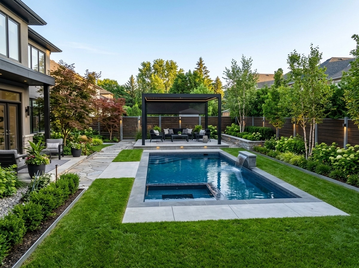 Landscape design in Contemporary Yard style — Yard by GenRoom AI