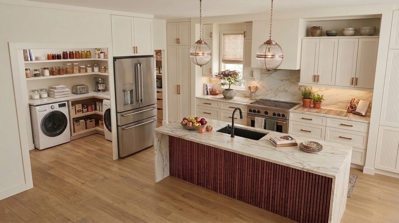 Interior design in Transitional style — Kitchen by GenRoom AI