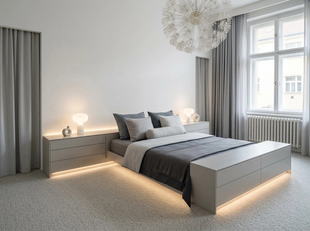 Minimalism Bedroom design — interior photo by GenRoom AI