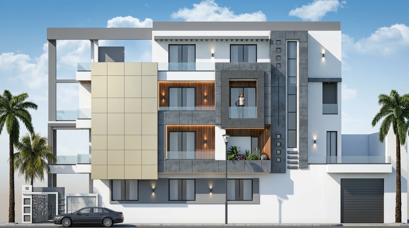 Contemporary Facade Facade design — facade photo by GenRoom AI