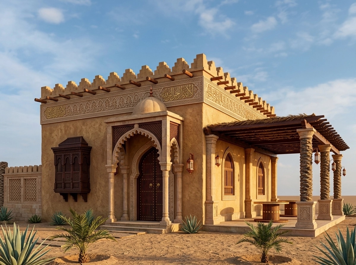 Arabian Facade Facade design — facade photo by GenRoom AI