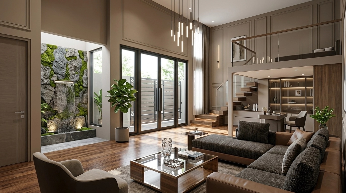 Interior design in Contemporary style — Living Room by GenRoom AI