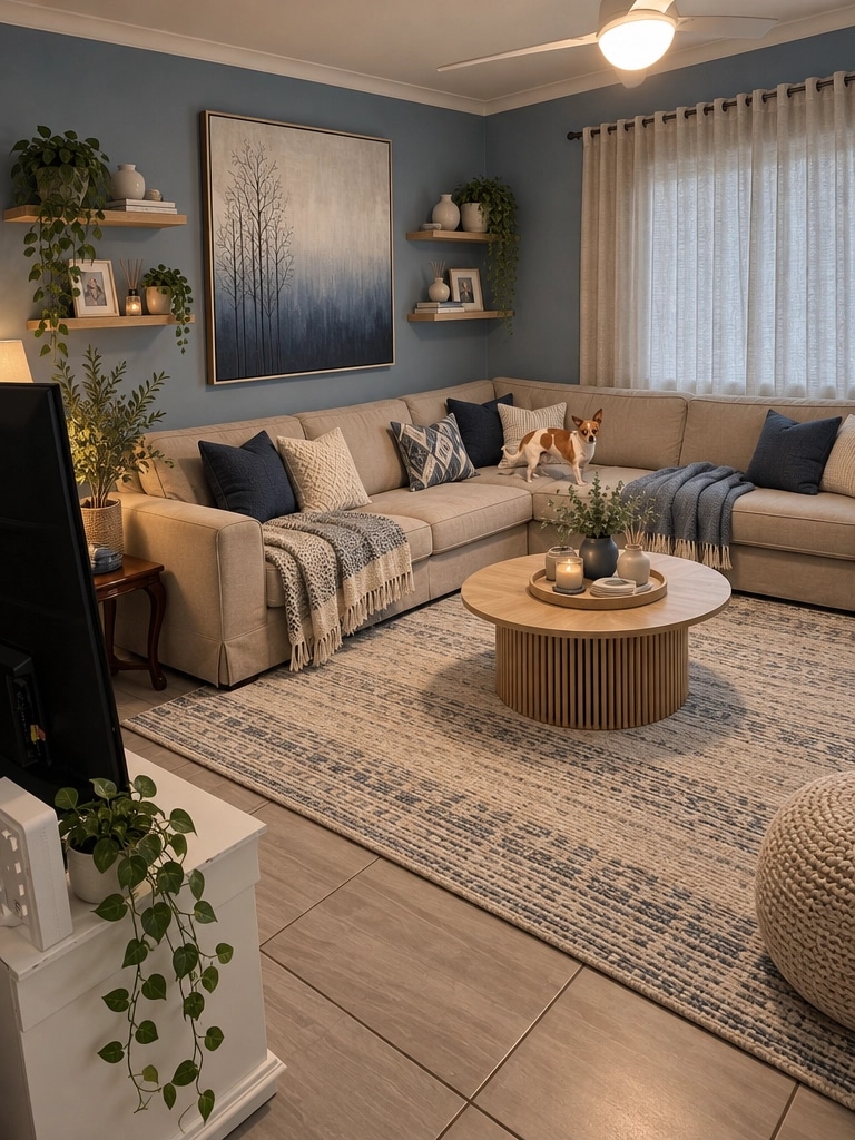Interior design in Scandinavian style — Living Room by GenRoom AI
