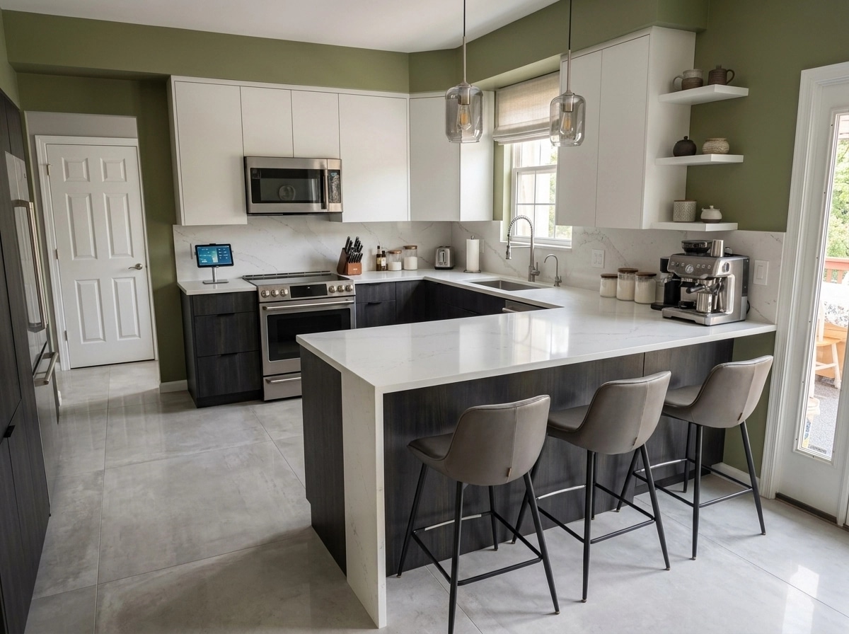 Interior design in Contemporary style — Kitchen by GenRoom AI