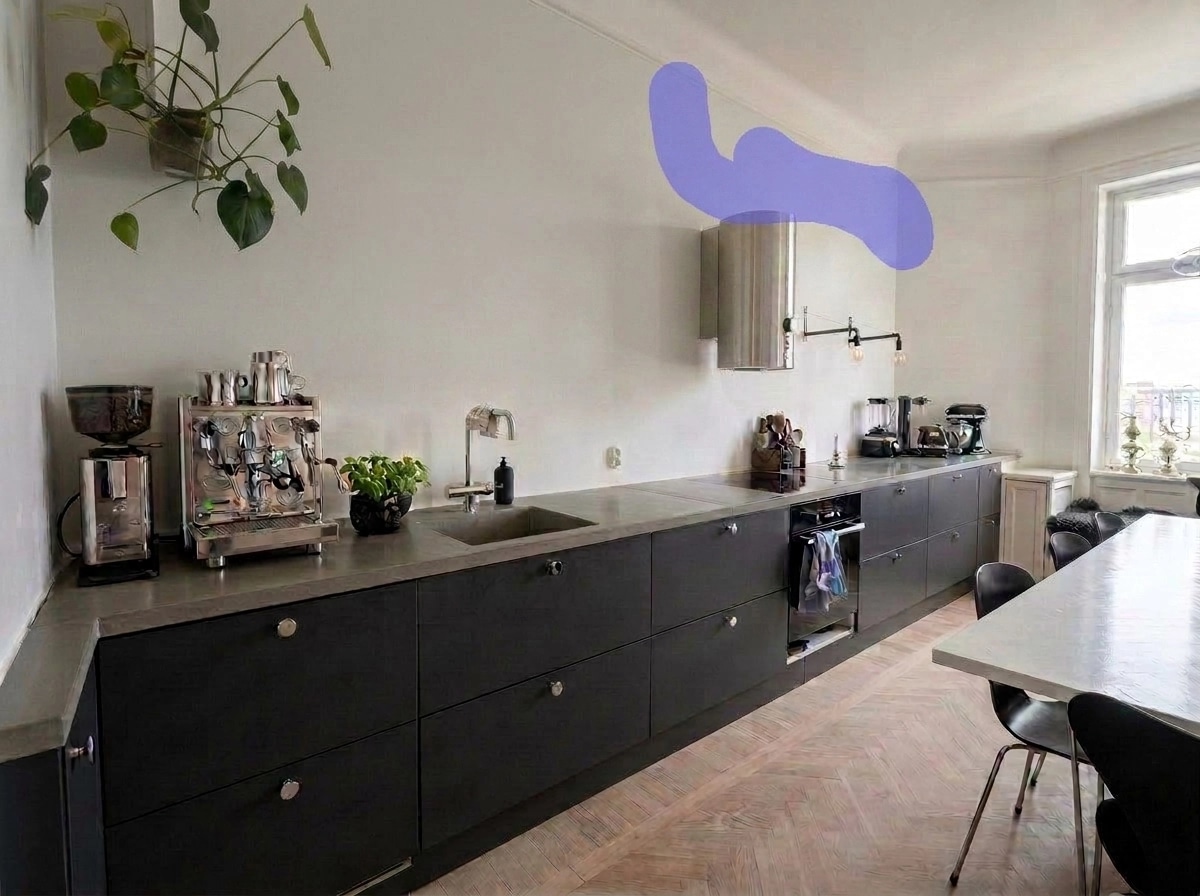 Minimalism Kitchen design — interior photo by GenRoom AI