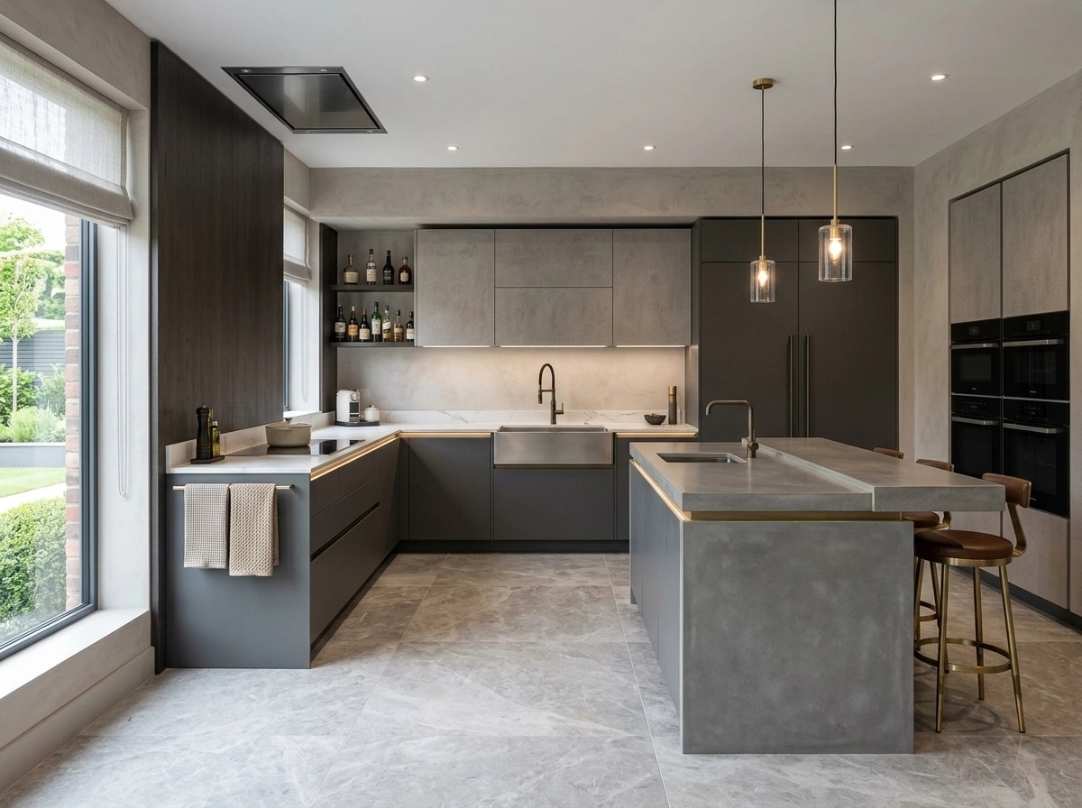 Kitchen interior in Contemporary style — photo by GenRoom AI