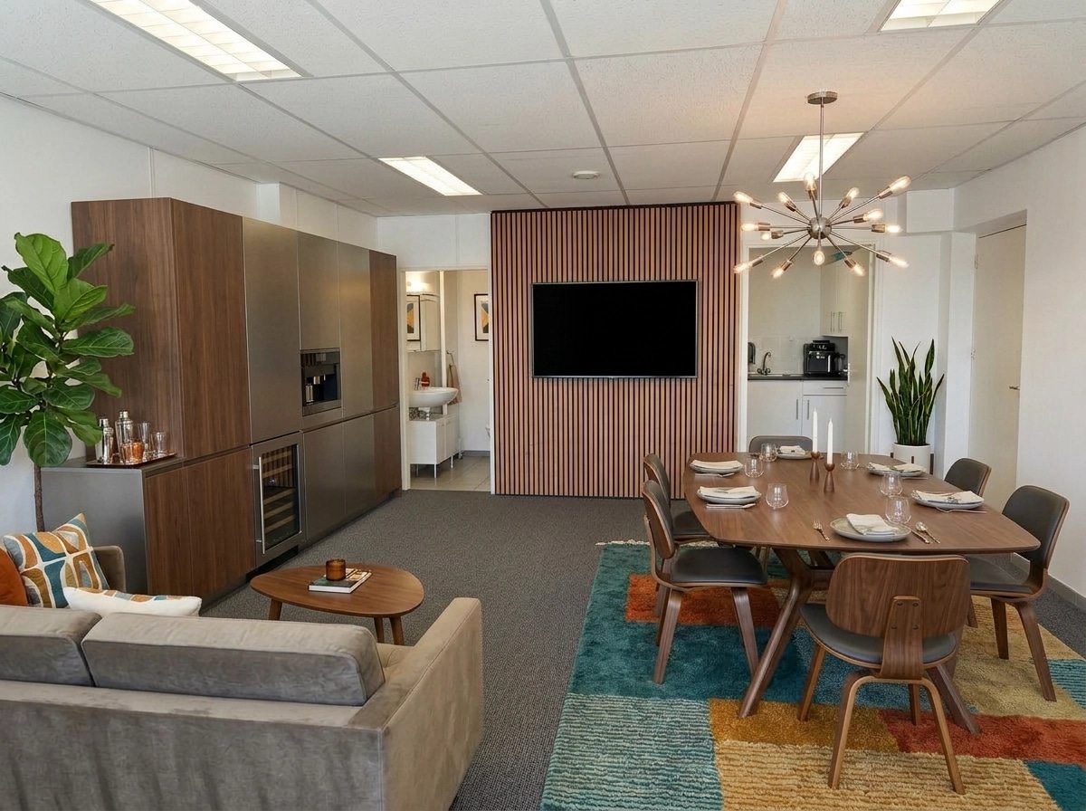 Design d'intérieur en style Mid-Century Modern — dining_room par GenRoom AI