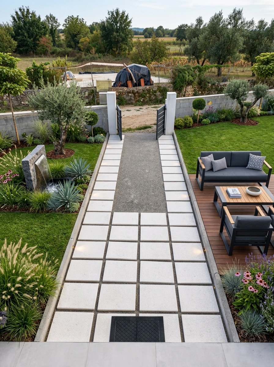 Landscape design in Contemporary Yard style — Yard by GenRoom AI