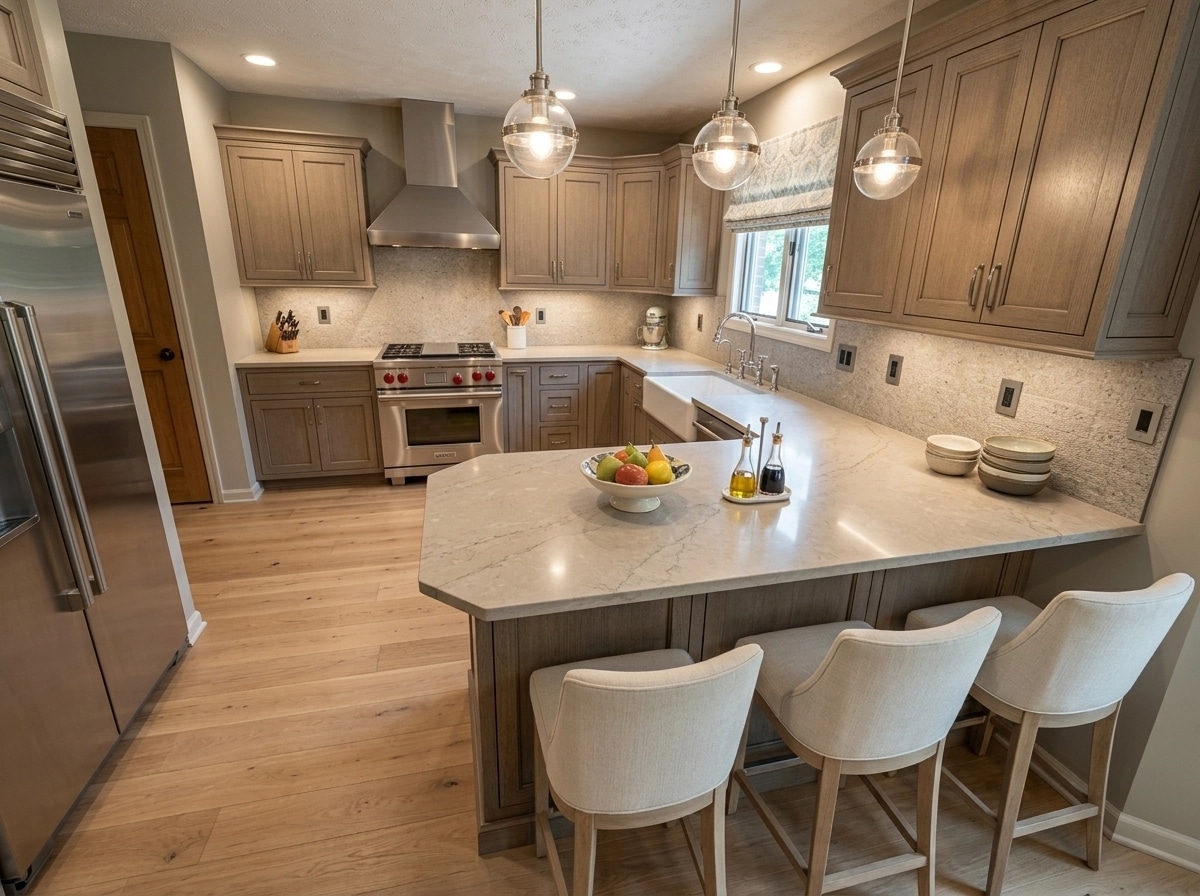Interior design in Transitional style — Kitchen by GenRoom AI