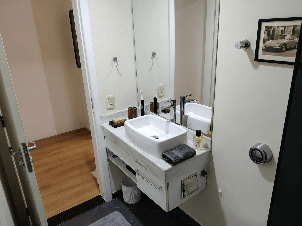 Bathroom interior in no_style style — photo by GenRoom AI