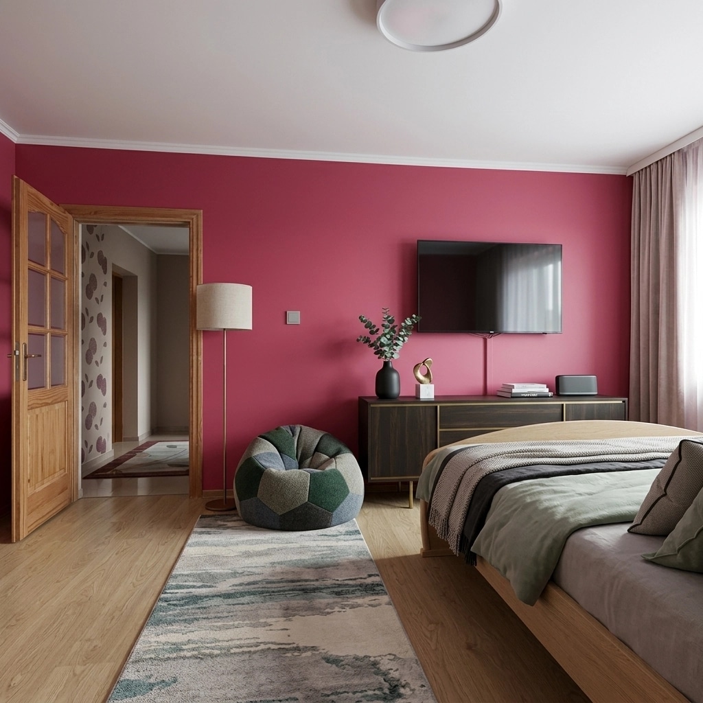 Contemporary Bedroom design — interior photo by GenRoom AI