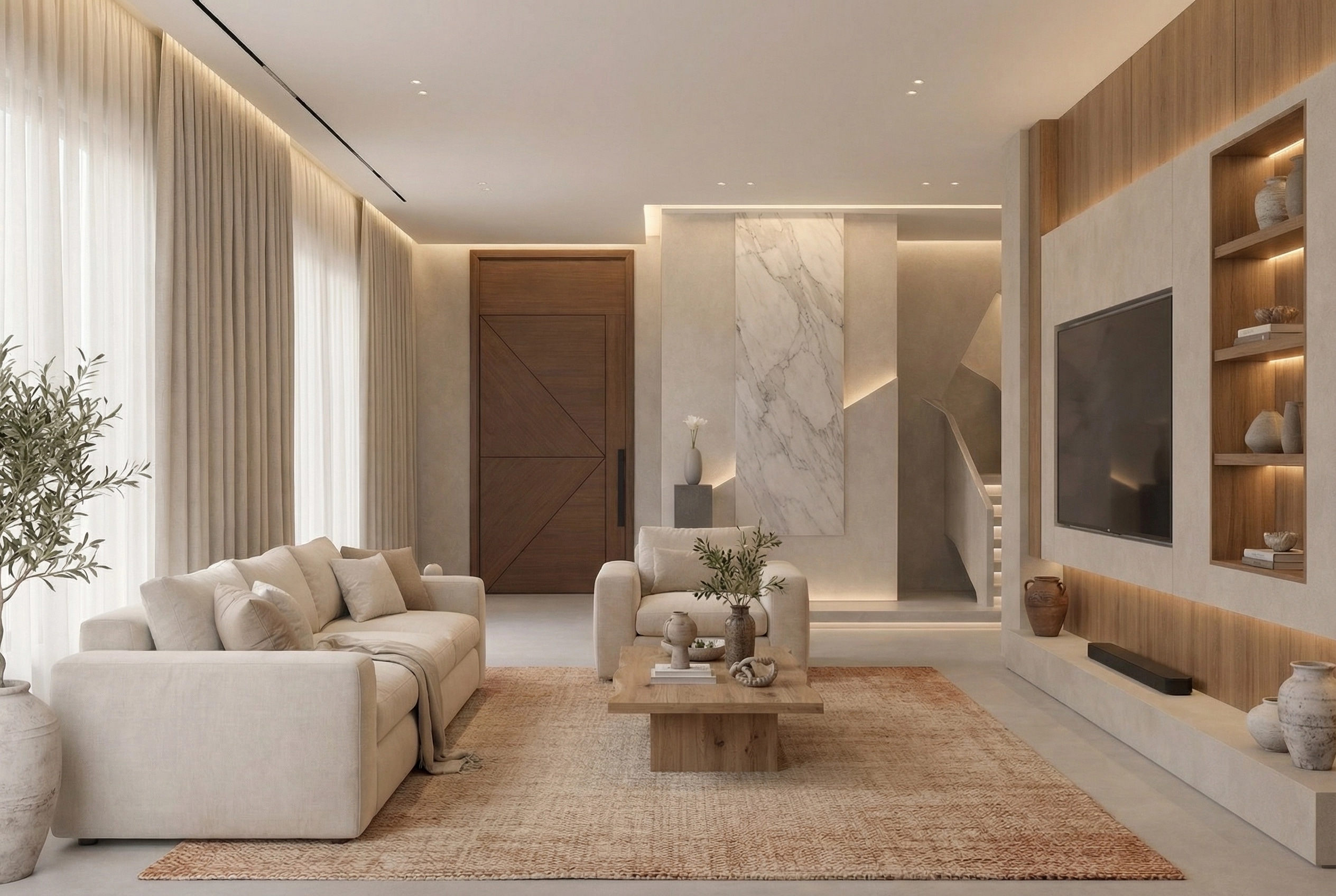 Interior design in Mediterranean style — Living Room by GenRoom AI