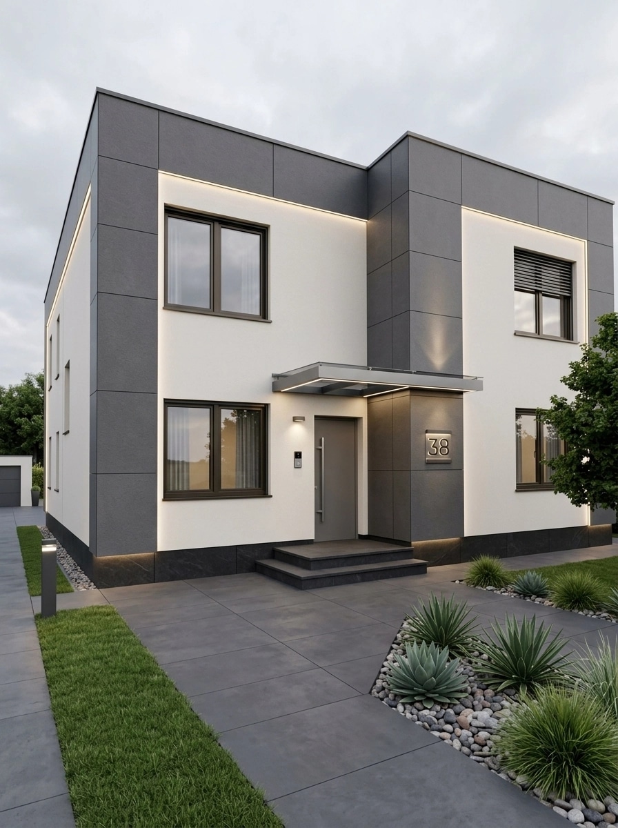 Minimalist Facade Facade design — facade photo by GenRoom AI