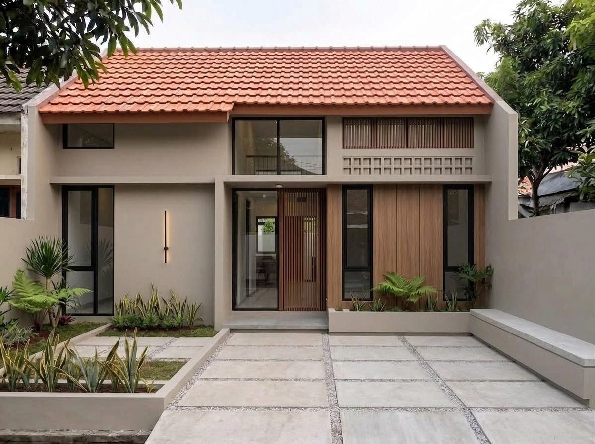 Facade design in Scandinavian Facade style — photo by GenRoom AI