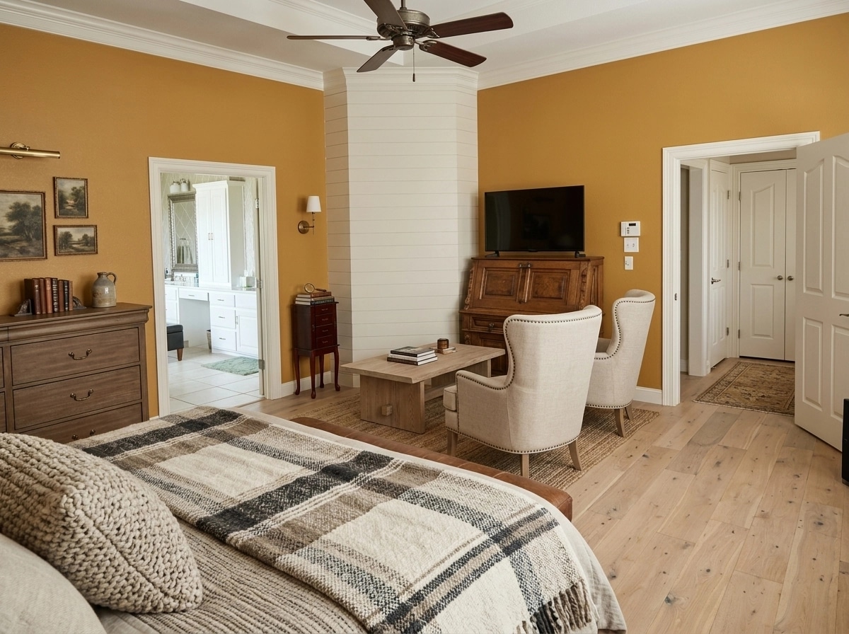 Modern Farmhouse Living Room design — interior photo by GenRoom AI