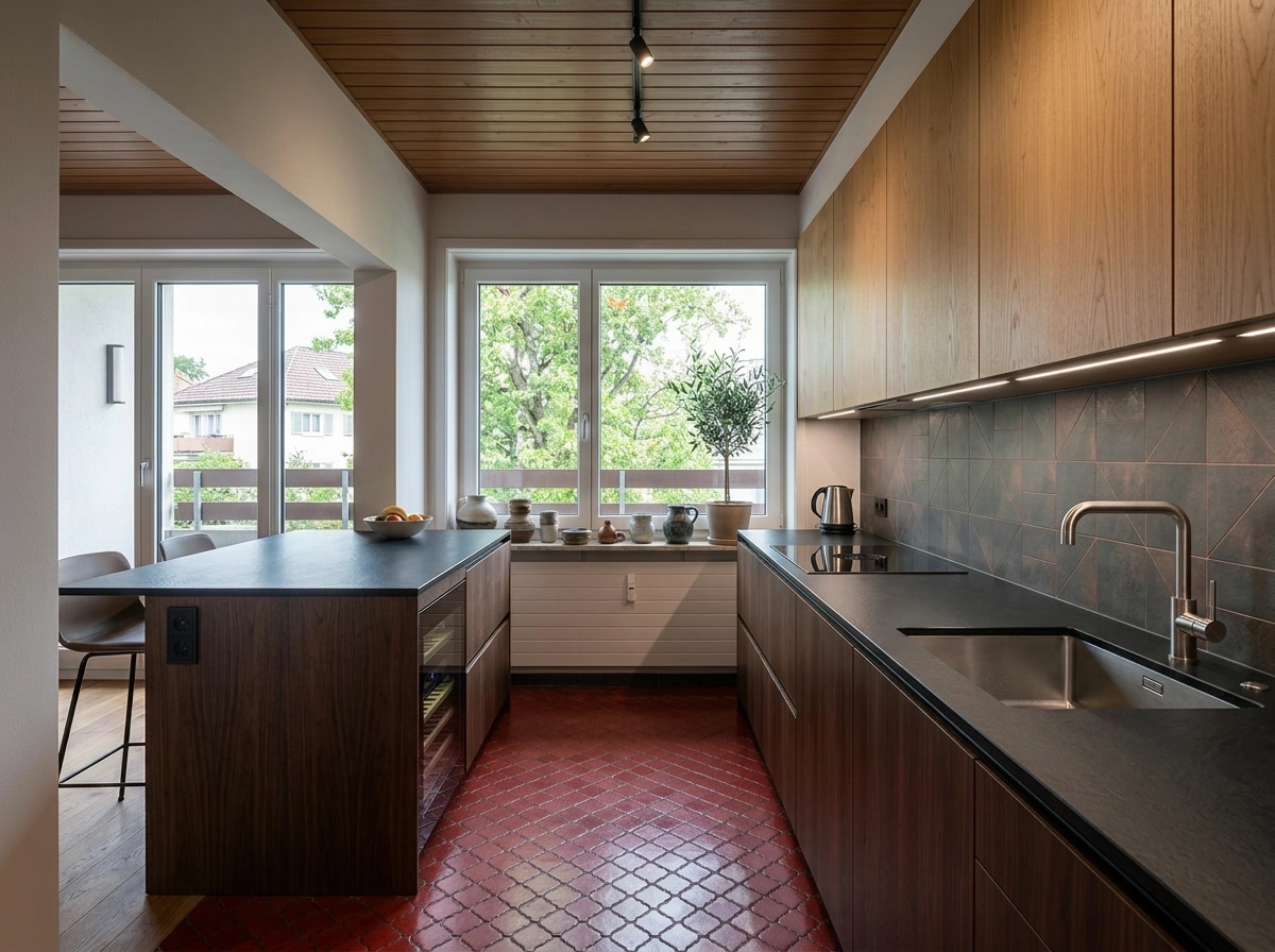 Kitchen interior in Contemporary style — photo by GenRoom AI