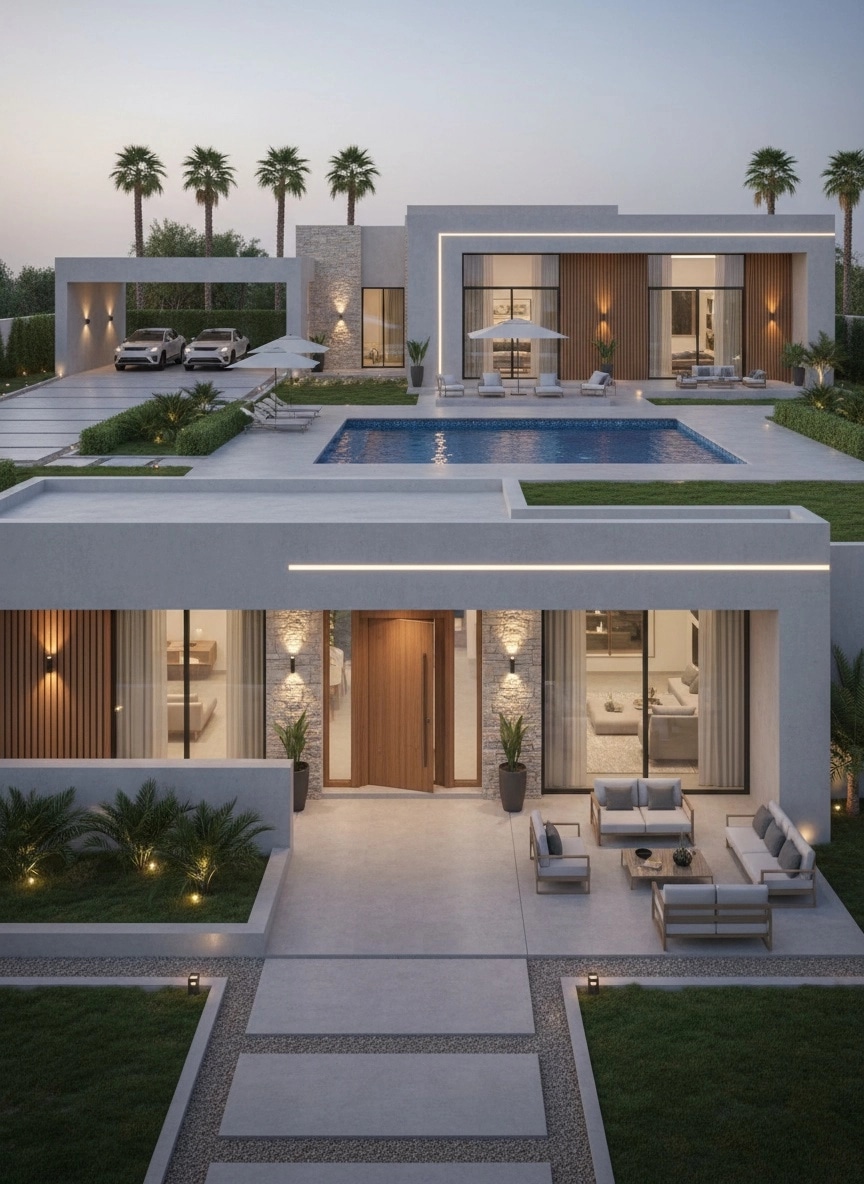 Contemporary Facade Facade design — facade photo by GenRoom AI