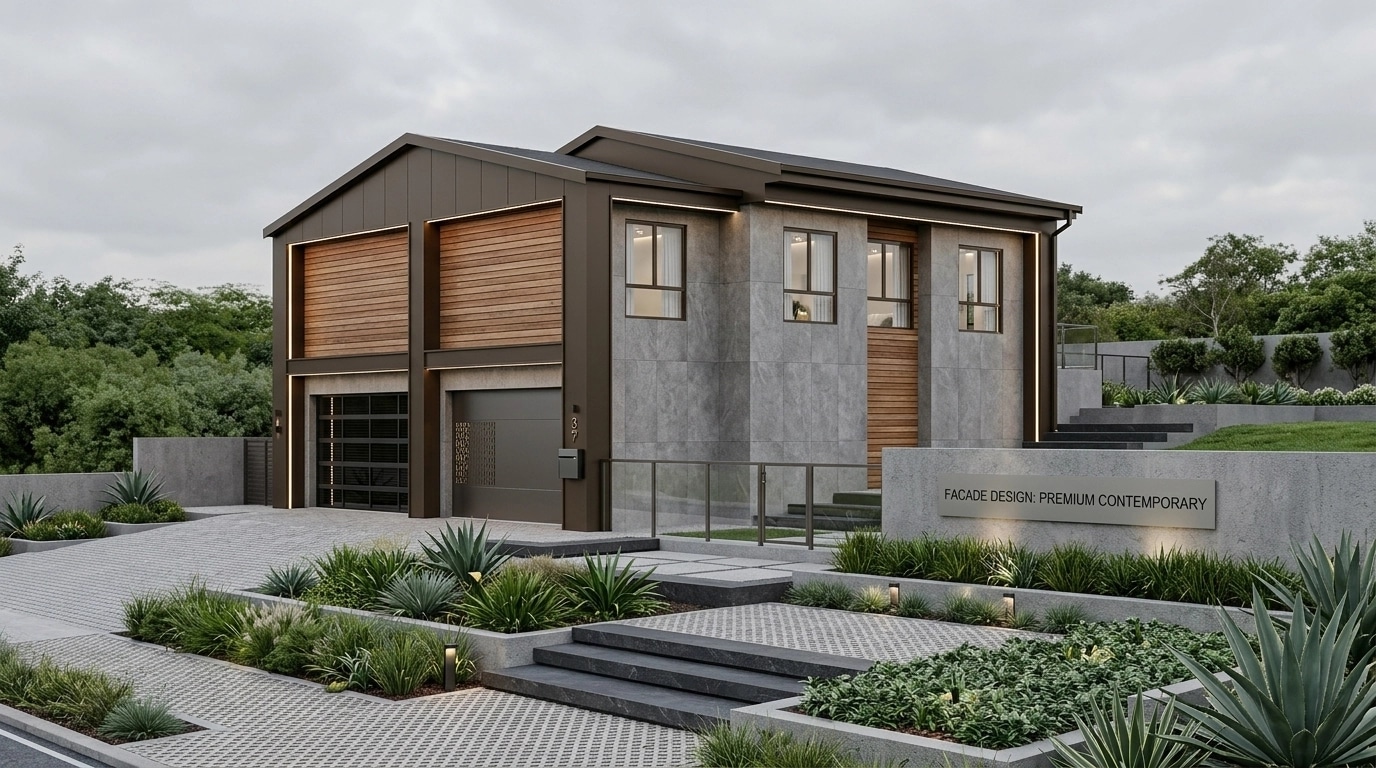 Contemporary Facade Facade design — facade photo by GenRoom AI