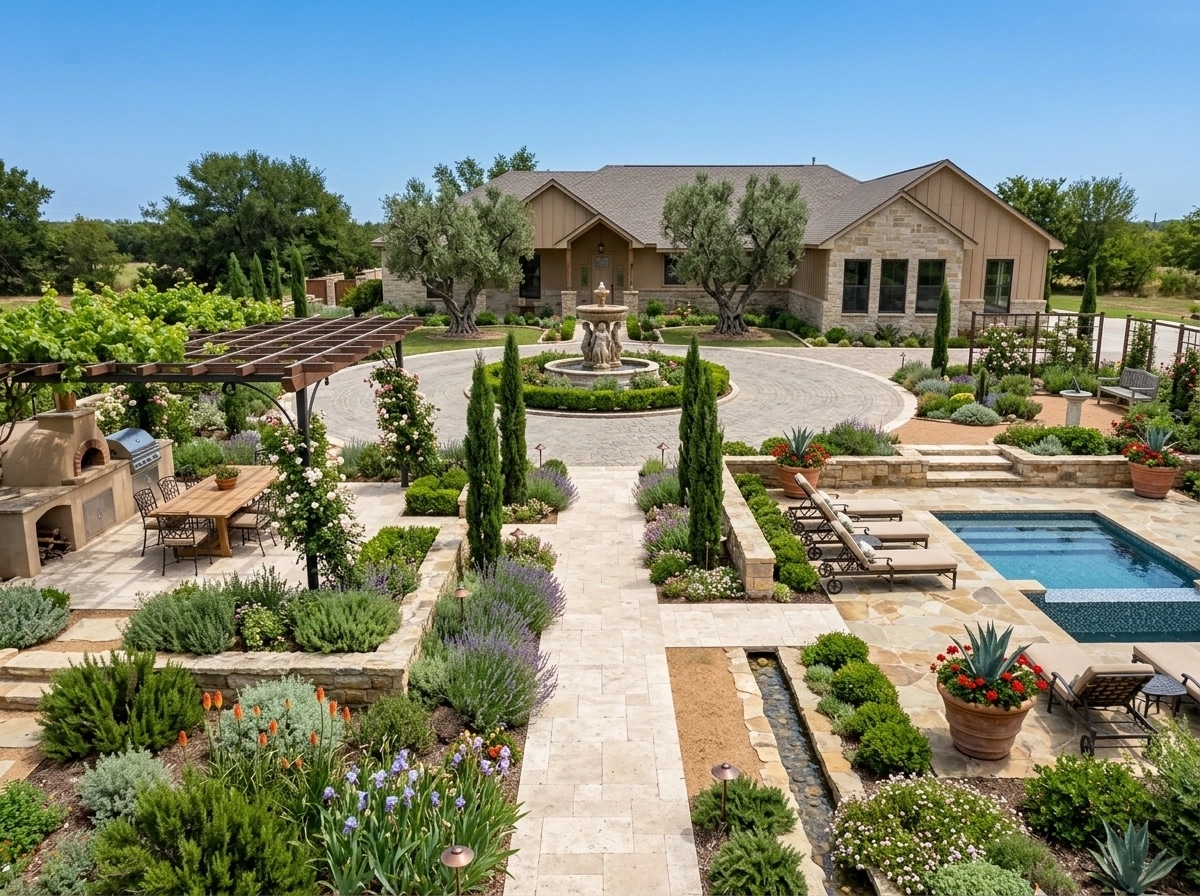 Mediterranean Yard Yard design — yard photo by GenRoom AI