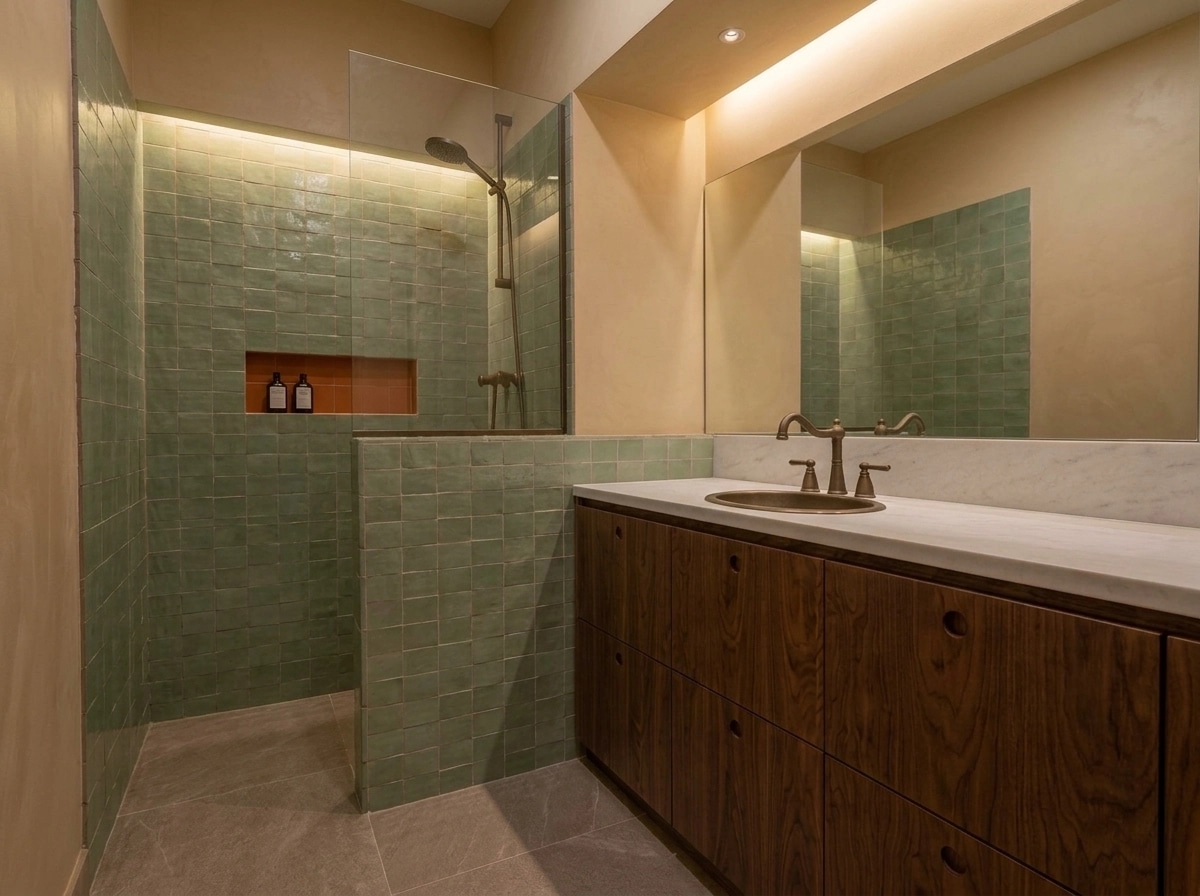Bathroom interior in no_style style — photo by GenRoom AI