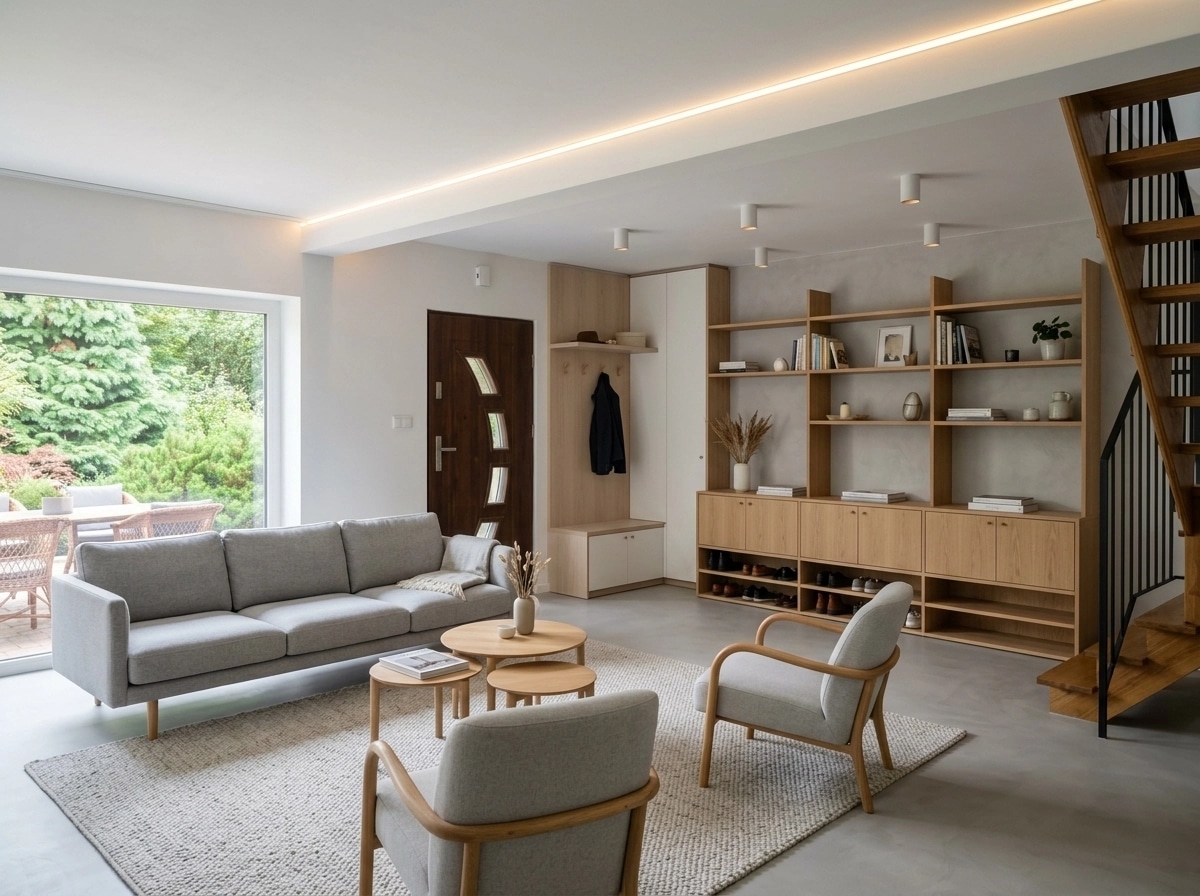 Scandinavian Living Room design — interior photo by GenRoom AI