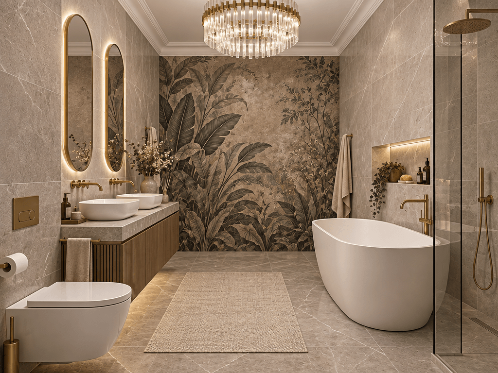 Bathroom interior in Contemporary style — photo by GenRoom AI