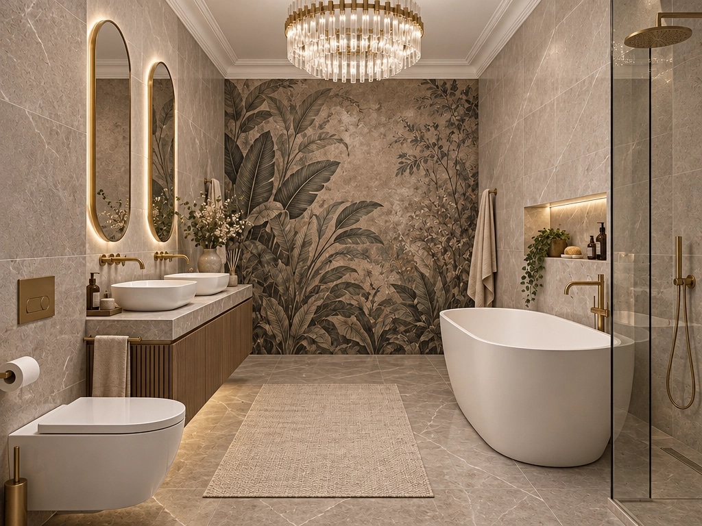 Contemporary Bathroom design — interior photo by GenRoom AI