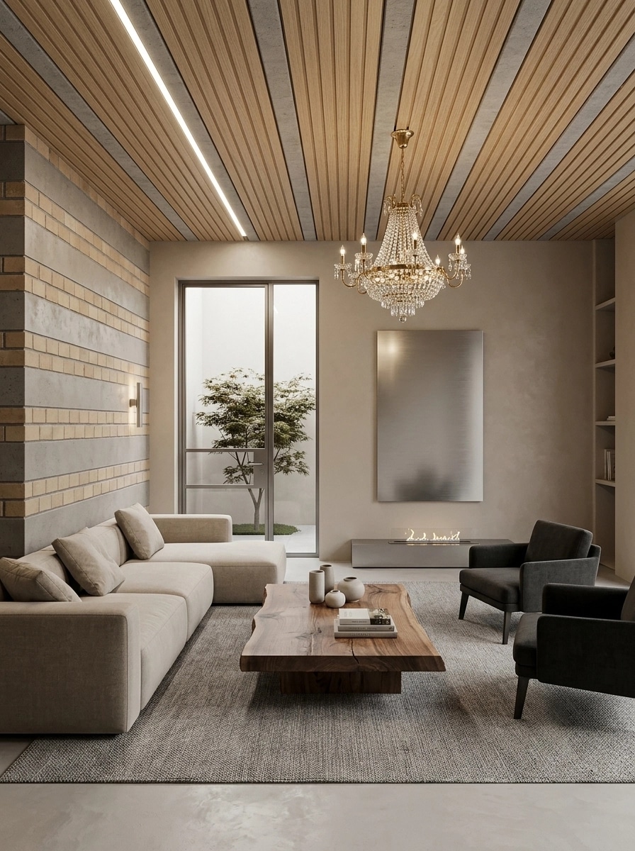 Minimalism Living Room design — interior photo by GenRoom AI