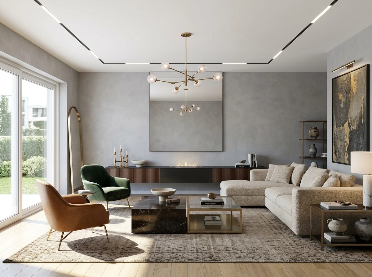 Interior design in Contemporary style — Living Room by GenRoom AI