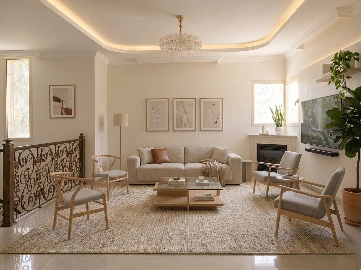 Scandinavian Living Room design — interior photo by GenRoom AI