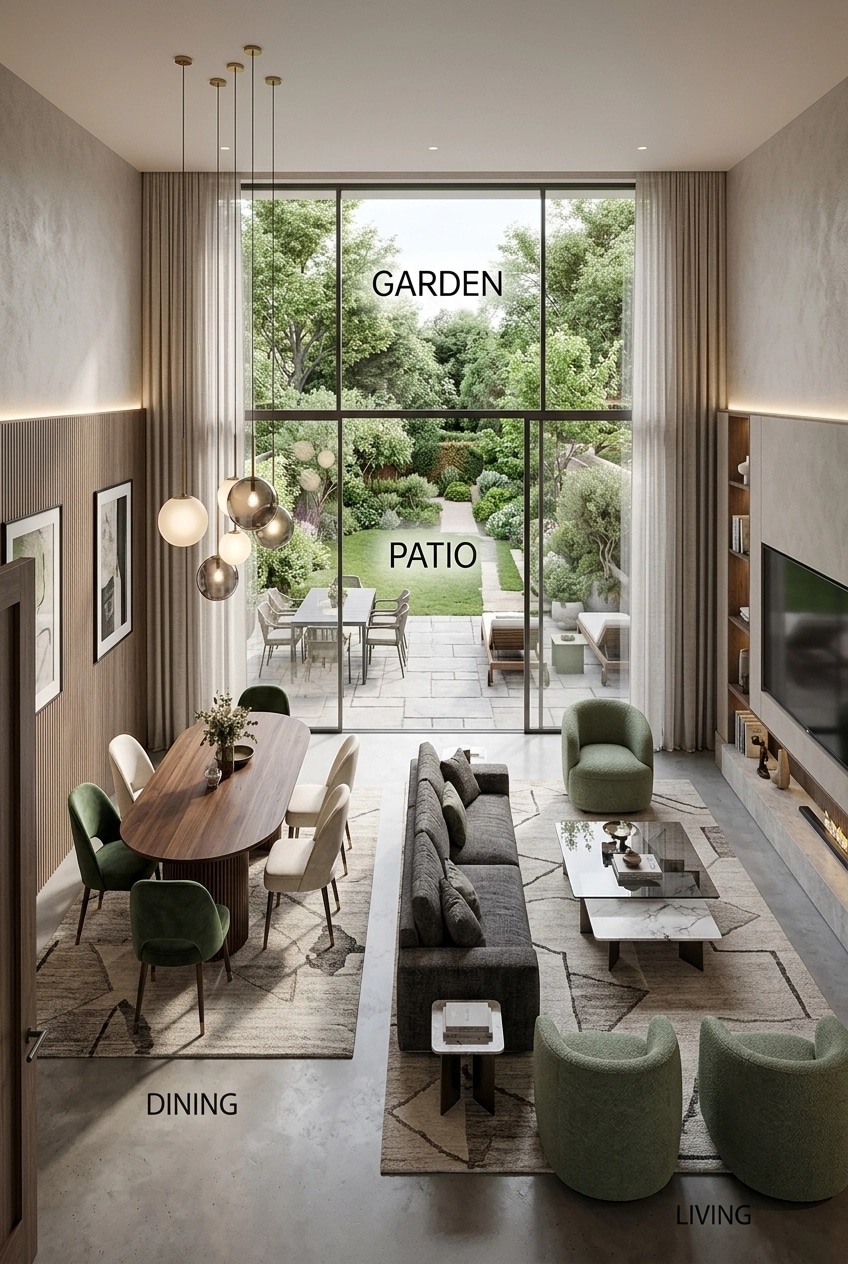 Interior design in Contemporary style — Living Room by GenRoom AI