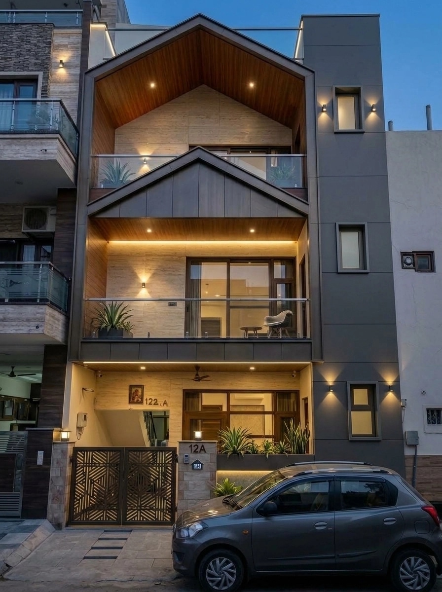 Facade design in Contemporary Facade style — Facade by GenRoom AI