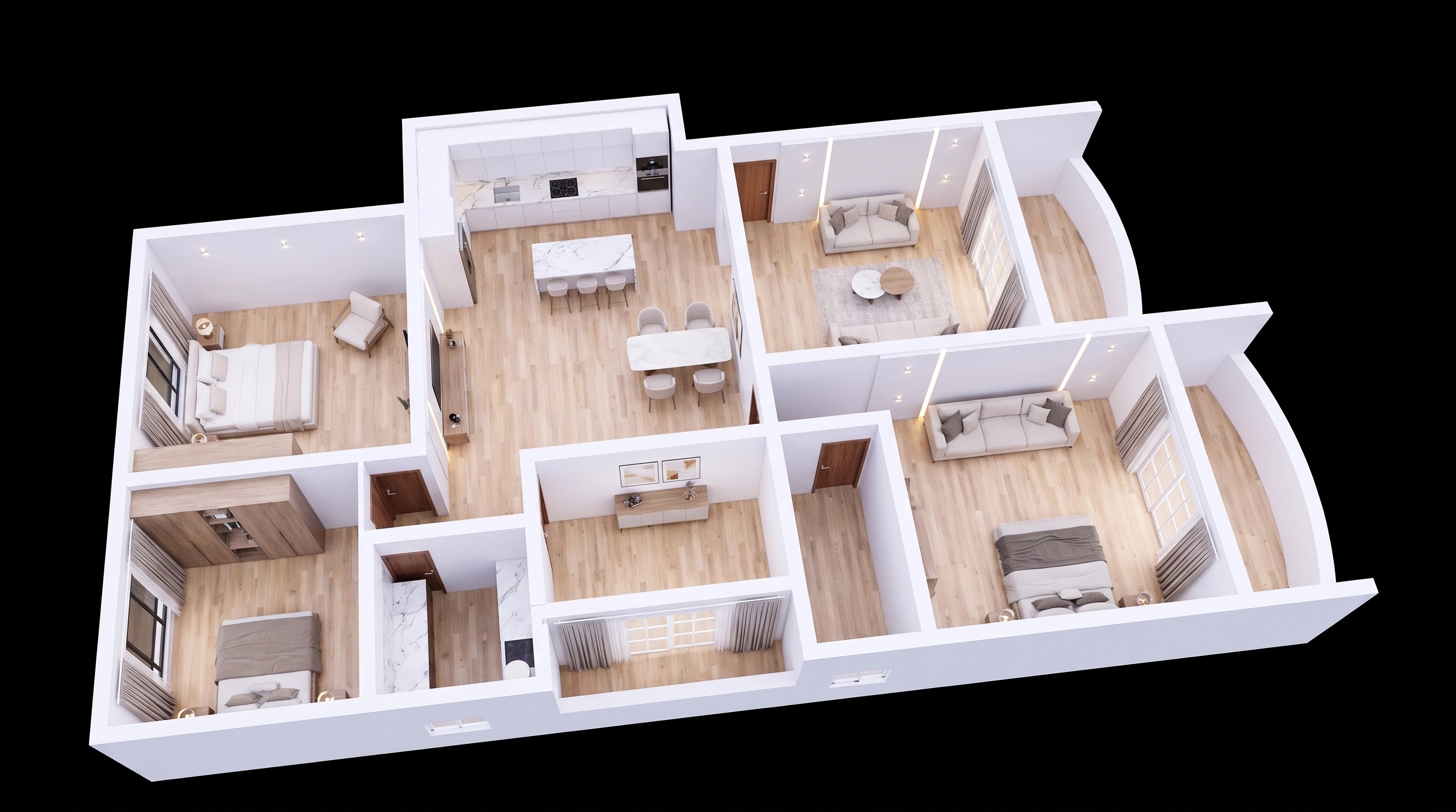 Interior design in Contemporary style — Living Room by GenRoom AI