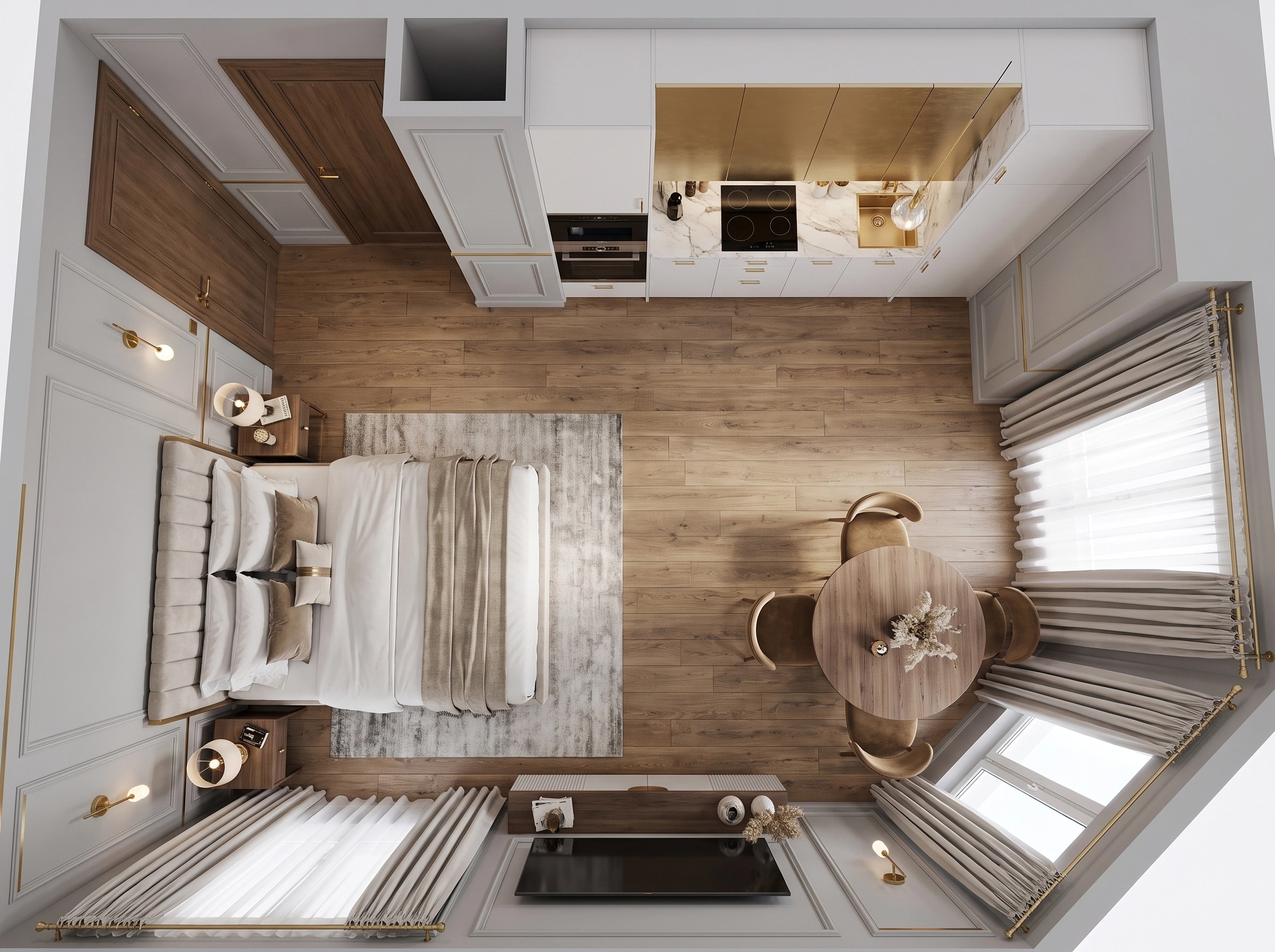 Interior design in Contemporary style — Living Room by GenRoom AI