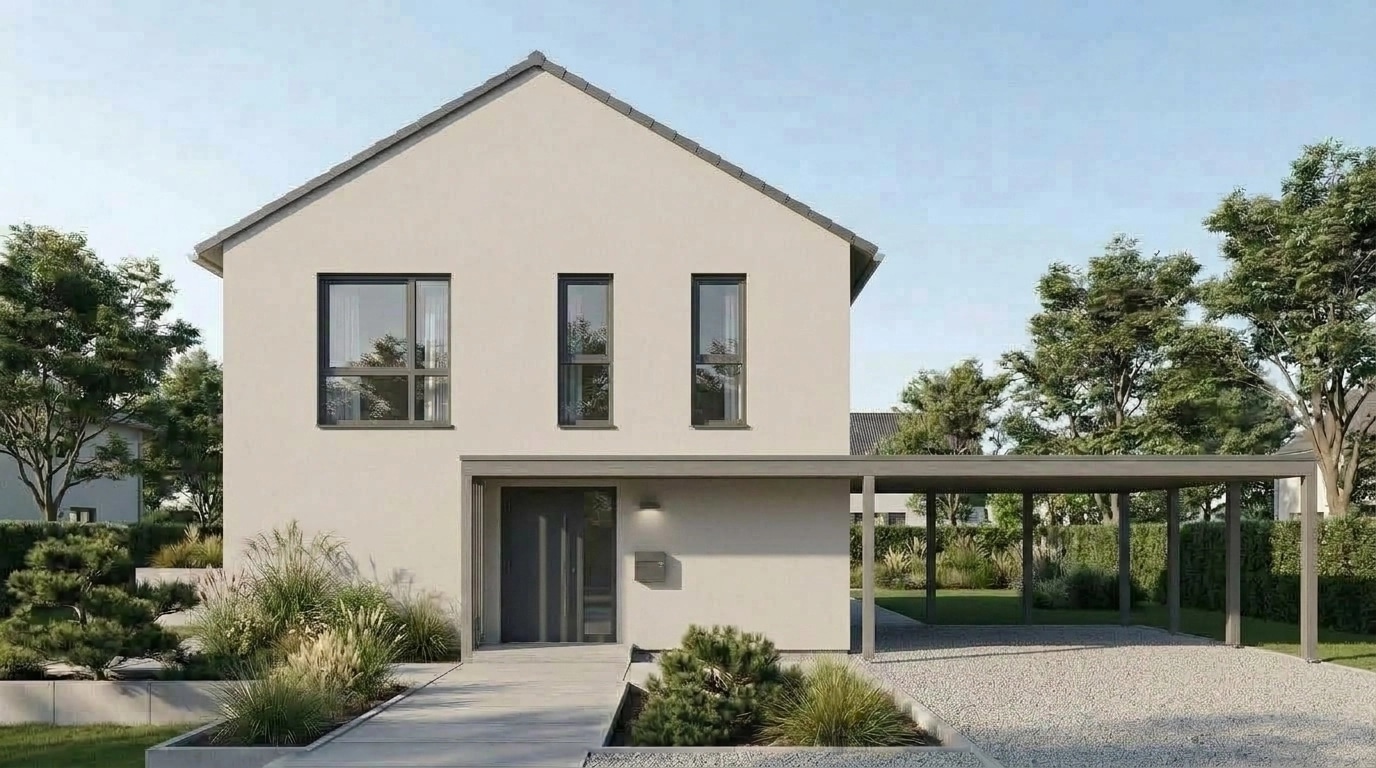 Facade design in German Modernist Facade style — Facade by GenRoom AI