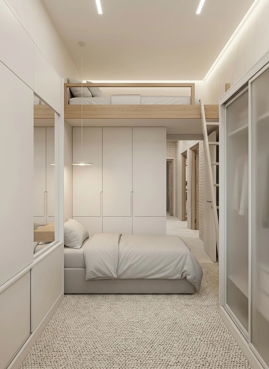 Minimalism Bedroom design — interior photo by GenRoom AI