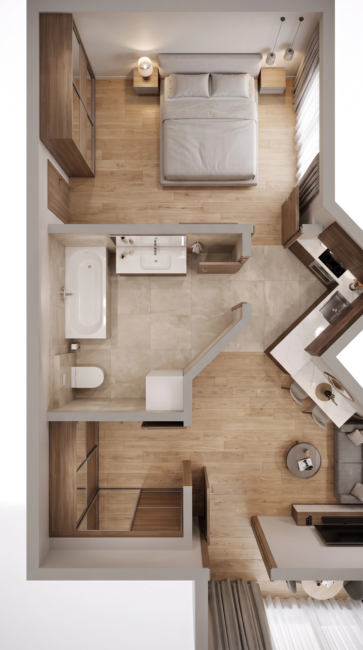 Interior design in Contemporary style — Living Room by GenRoom AI