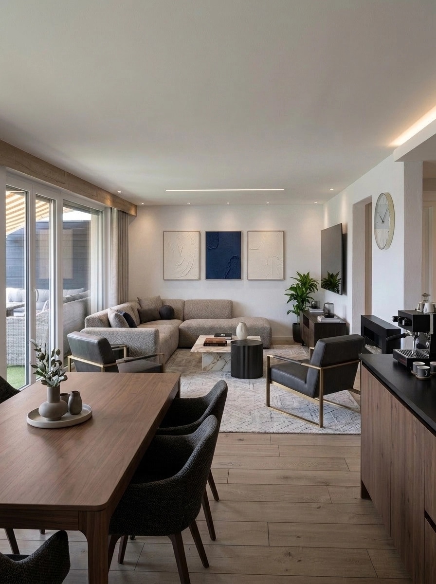 Interior design in Contemporary style — Living Room by GenRoom AI