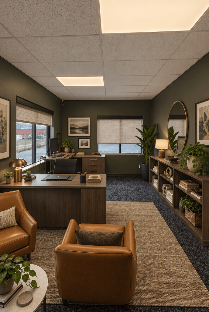 Design d'intérieur en style Biophilic — Bureau par GenRoom AI
