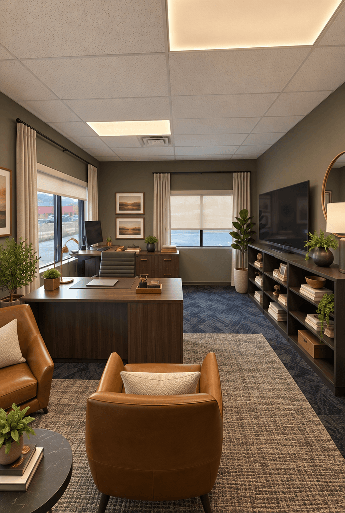 Contemporary Office design — interior photo by GenRoom AI