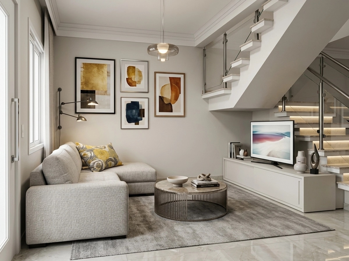 Interior design in Contemporary style — Living Room by GenRoom AI