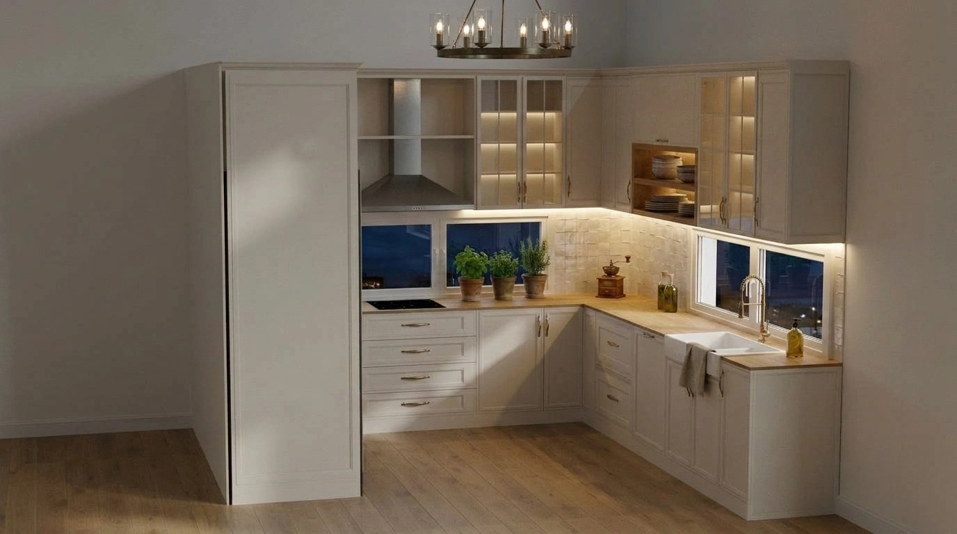 Modern Farmhouse Kitchen design — interior photo by GenRoom AI