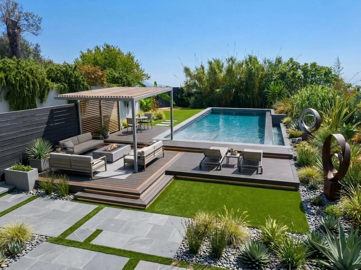 Contemporary Yard Yard design — yard photo by GenRoom AI