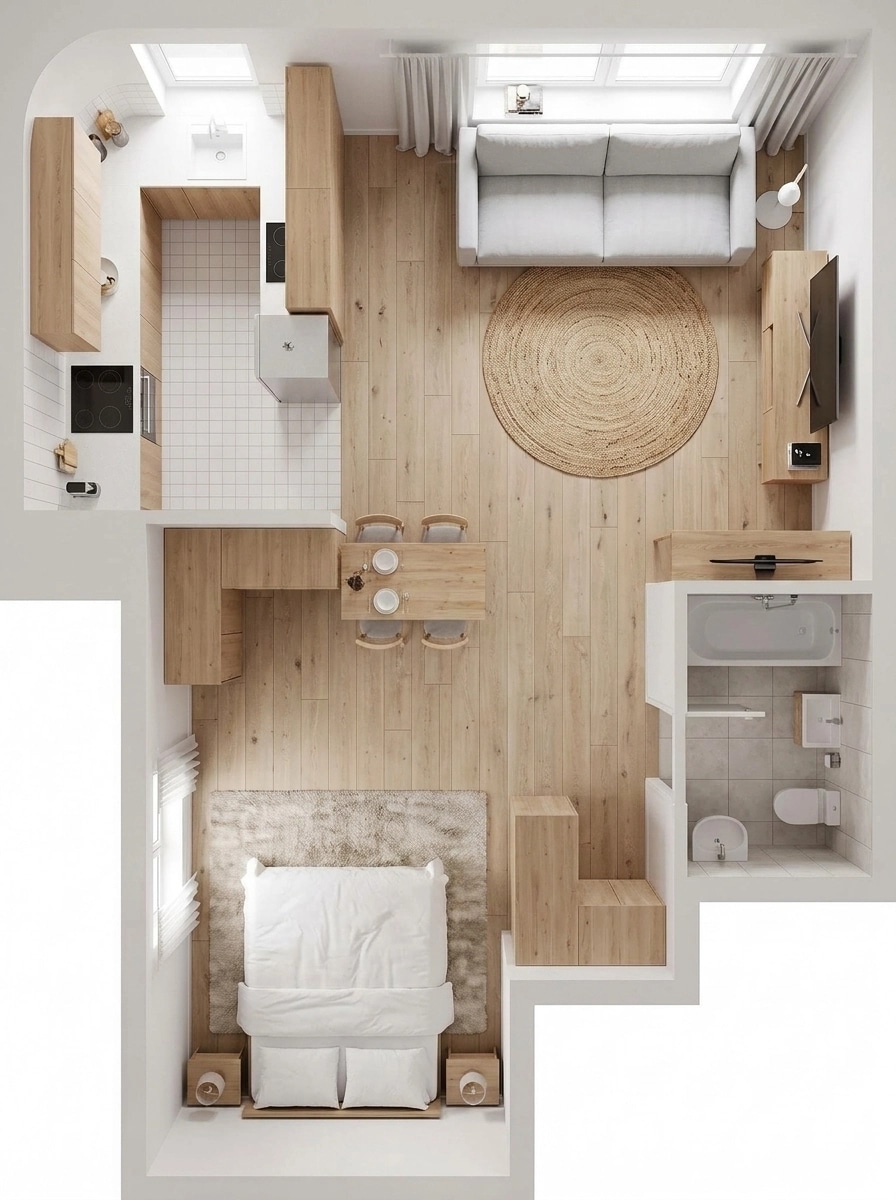 Scandinavian Living Room design — interior photo by GenRoom AI