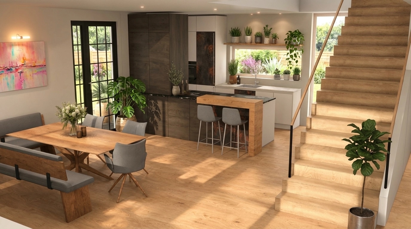 Kitchen interior in no_style style — photo by GenRoom AI